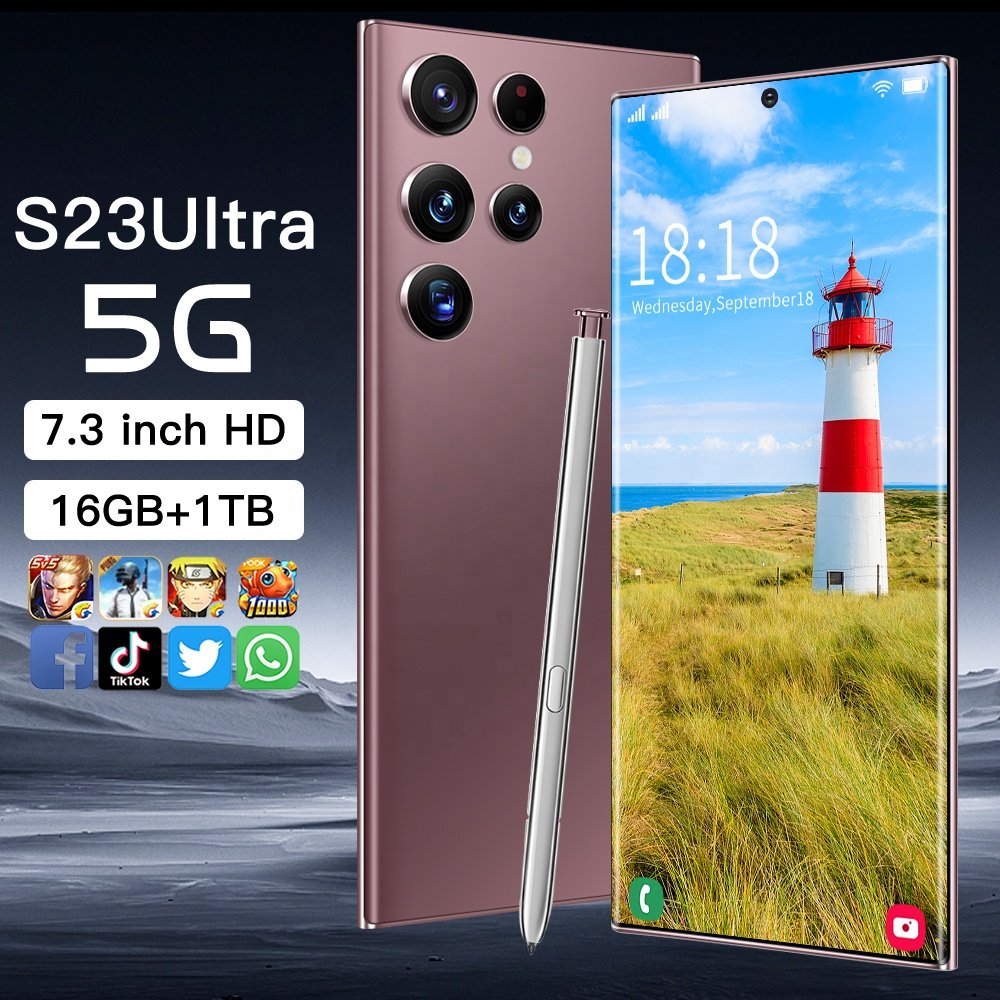 In Stock Fast shipping S23 ULTRA 12GB+512GB 6.8 Inch HD full Display Android 12 Mobile Cell Have Logo On Phone 4g 5g Smartphone